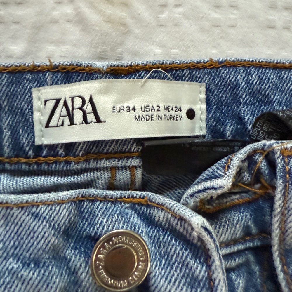 Zara Classic Blue Denim Pants